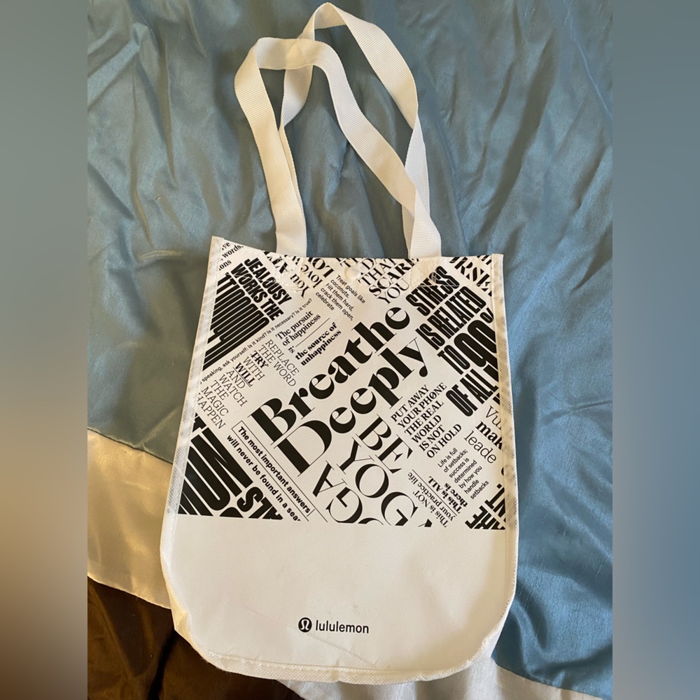 Small White Lululemon Shopping Bags